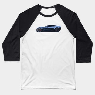 C7 Chevy Corvette - stylized color Baseball T-Shirt